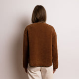 Teddy Fleece Jacket - caramel - VIVI MARI