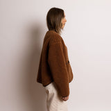 Teddy Fleece Jacket - caramel - VIVI MARI