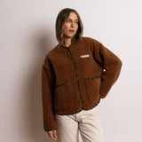 Teddy Fleece Jacket - caramel - VIVI MARI