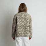 Teddy Fleece Jacket - leo splashes stone/sand - VIVI MARI