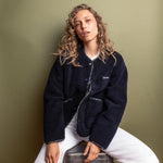 Teddy Fleece Jacket - navy - VIVI MARI
