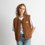 Teddy Fleece Vest - caramel - VIVI MARI