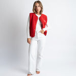 Teddy Fleece Vest - true red - VIVI MARI