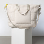Teddy Tote Bag large + strap basic woven slim - sand - VIVI MARI