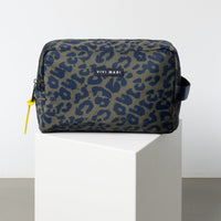 Toiletry Bag large -  leo splashes navy/olive