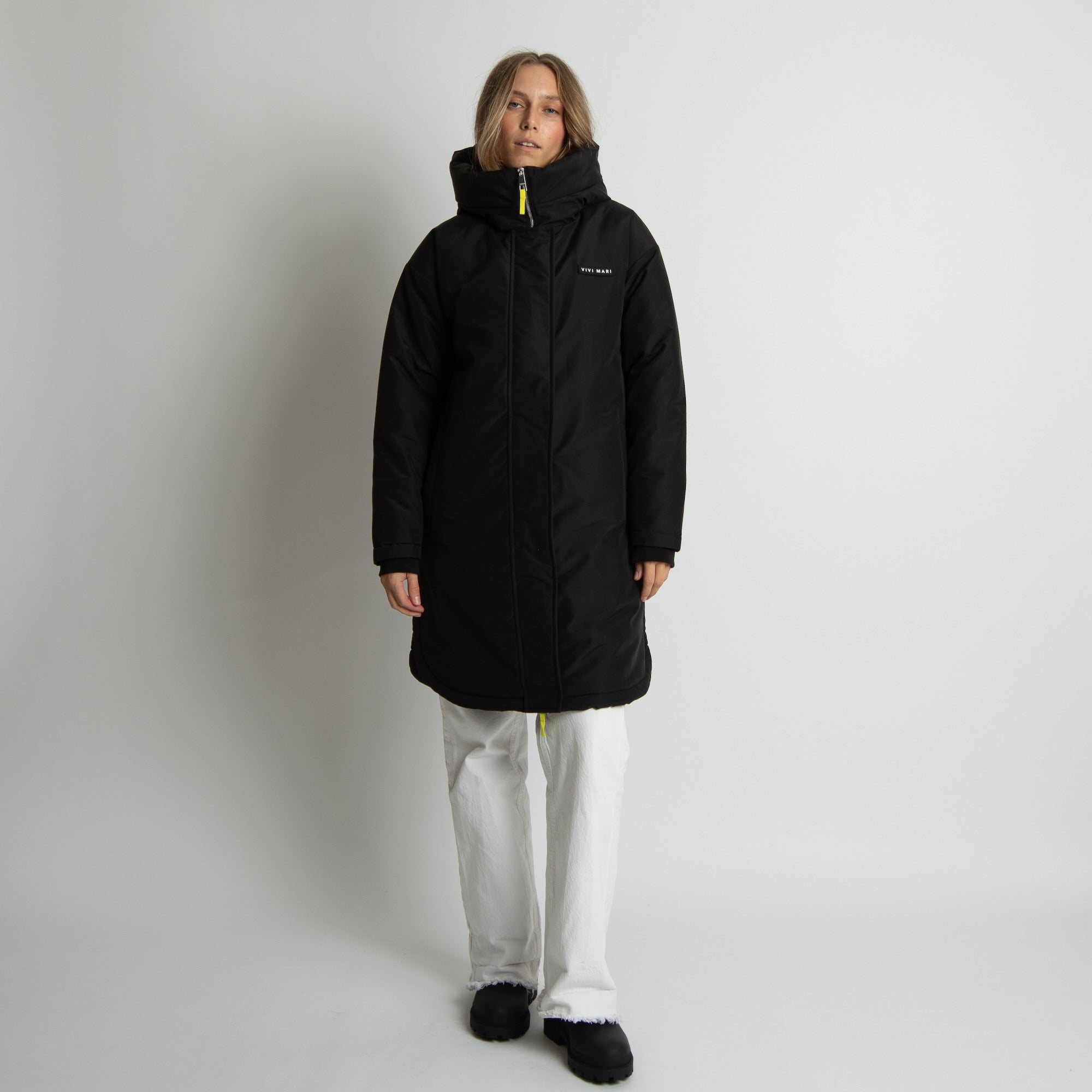 Winter Parka black/leo black - sand - VIVI MARI