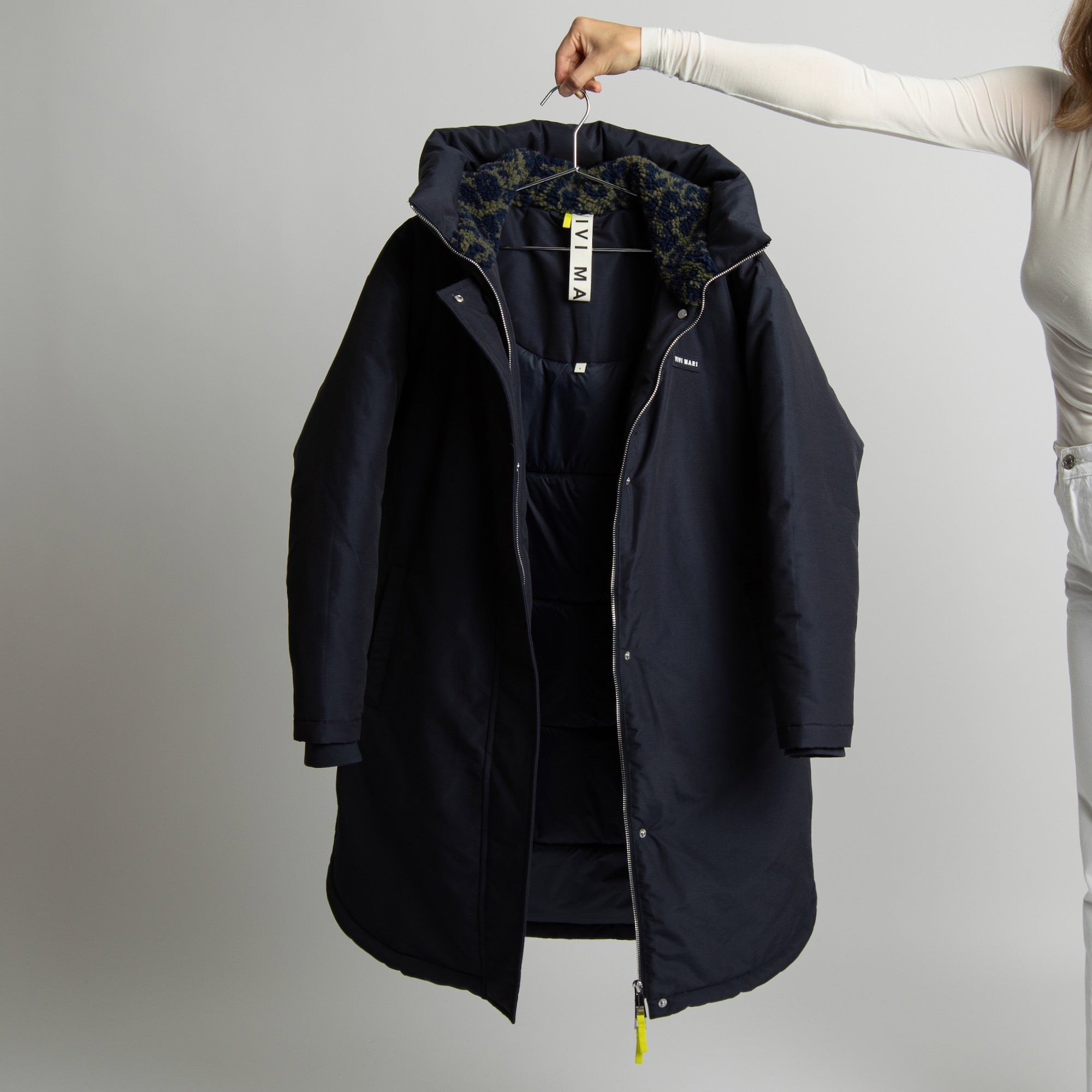 Winter Parka navy/leo navy - olive - VIVI MARI