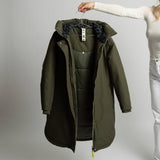 Winter Parka olive/leo navy - olive - VIVI MARI