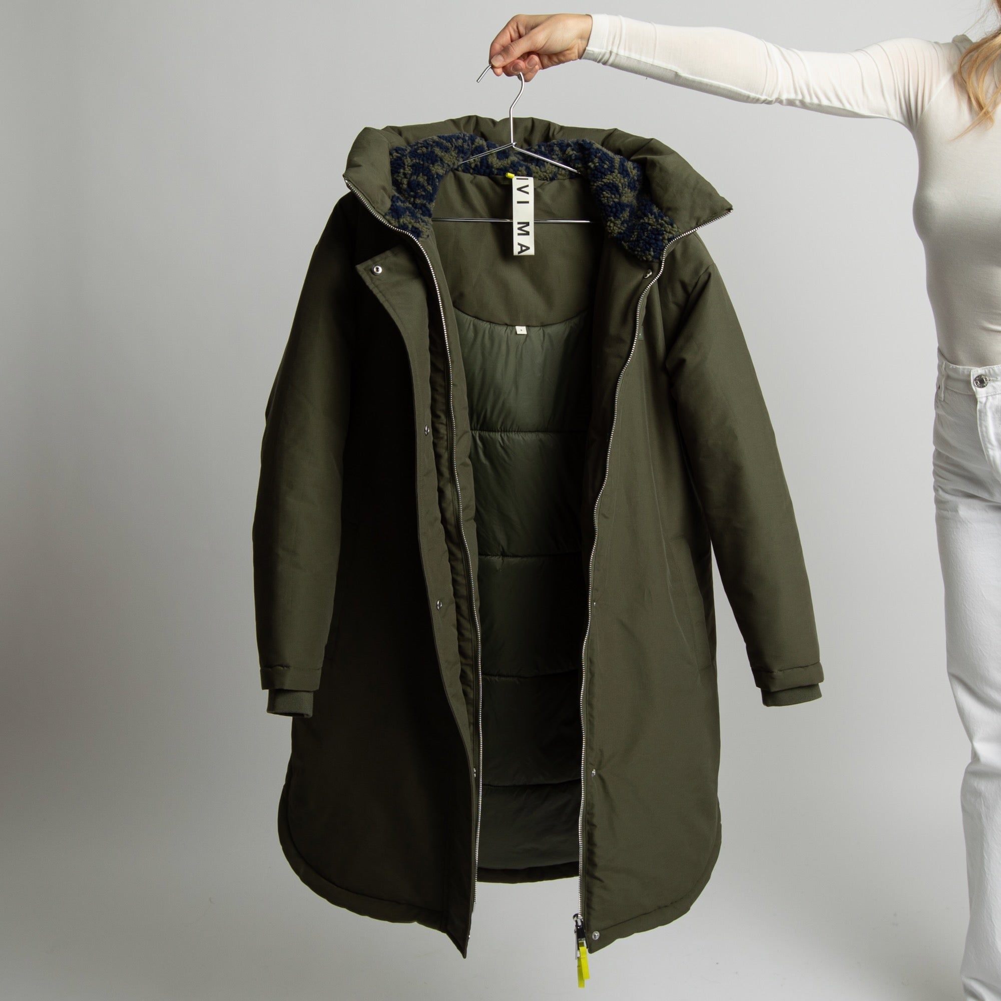 Winter Parka olive/leo navy - olive - VIVI MARI