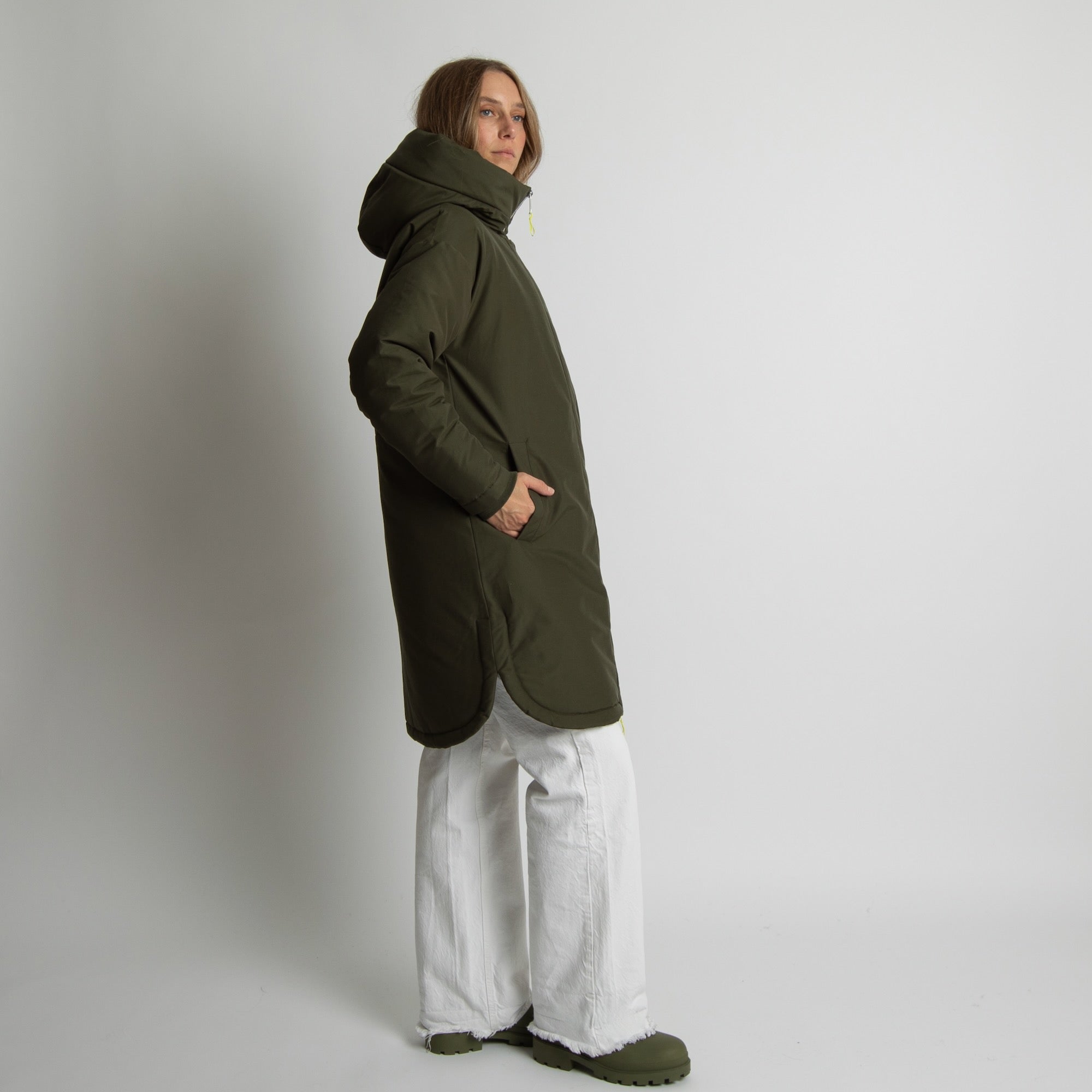 Winter Parka olive/leo navy - olive - VIVI MARI