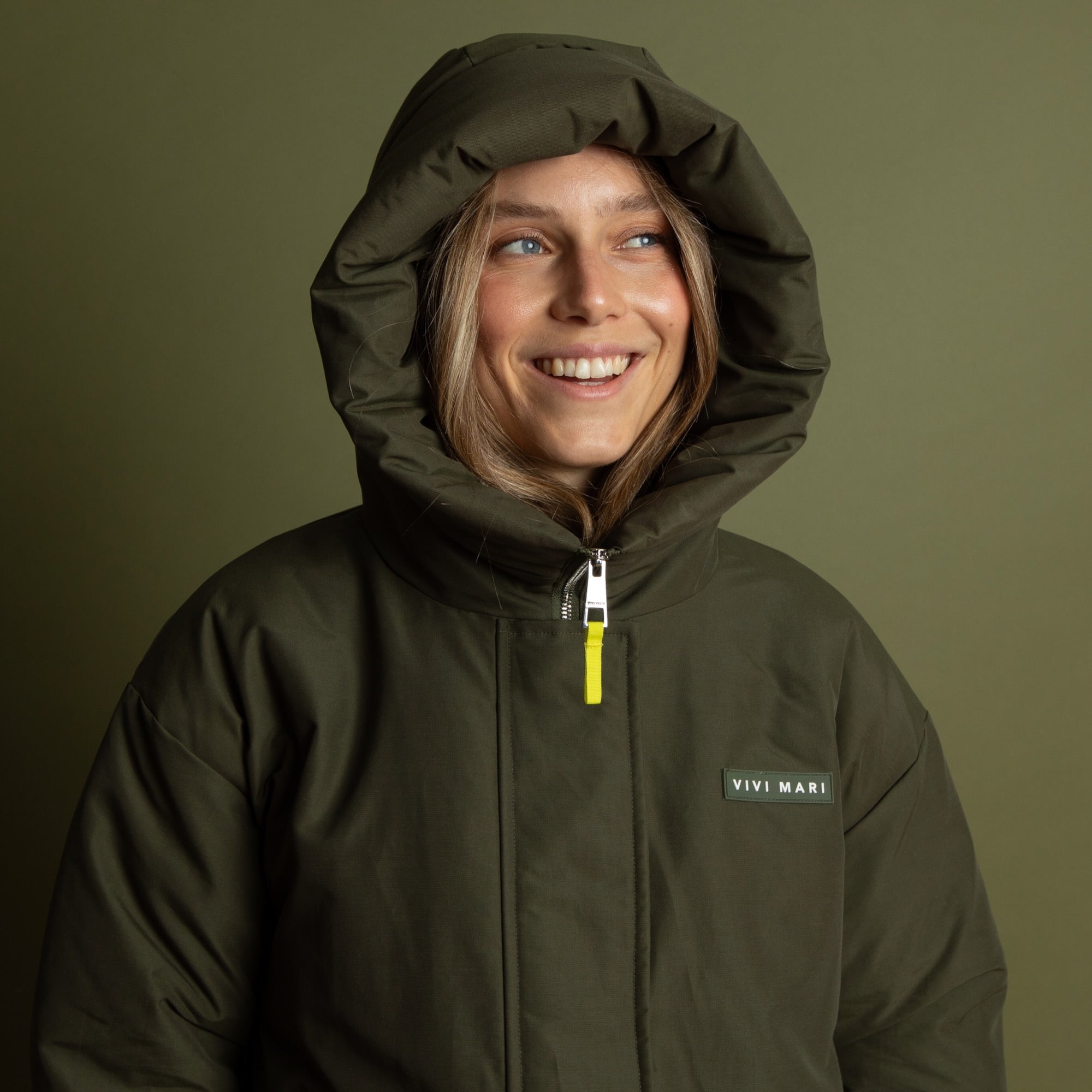 Winter Parka olive/leo navy - olive - VIVI MARI