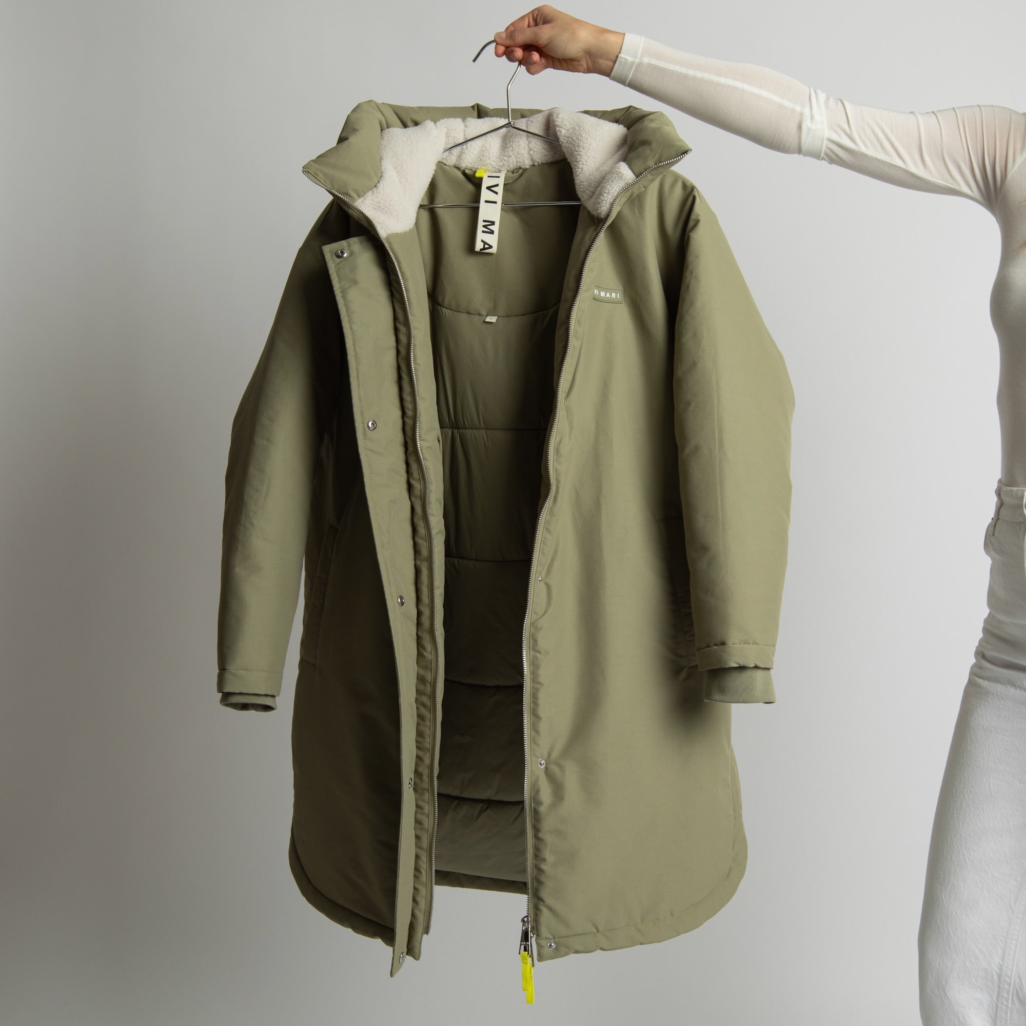 Winter Parka pale olive/sand - VIVI MARI