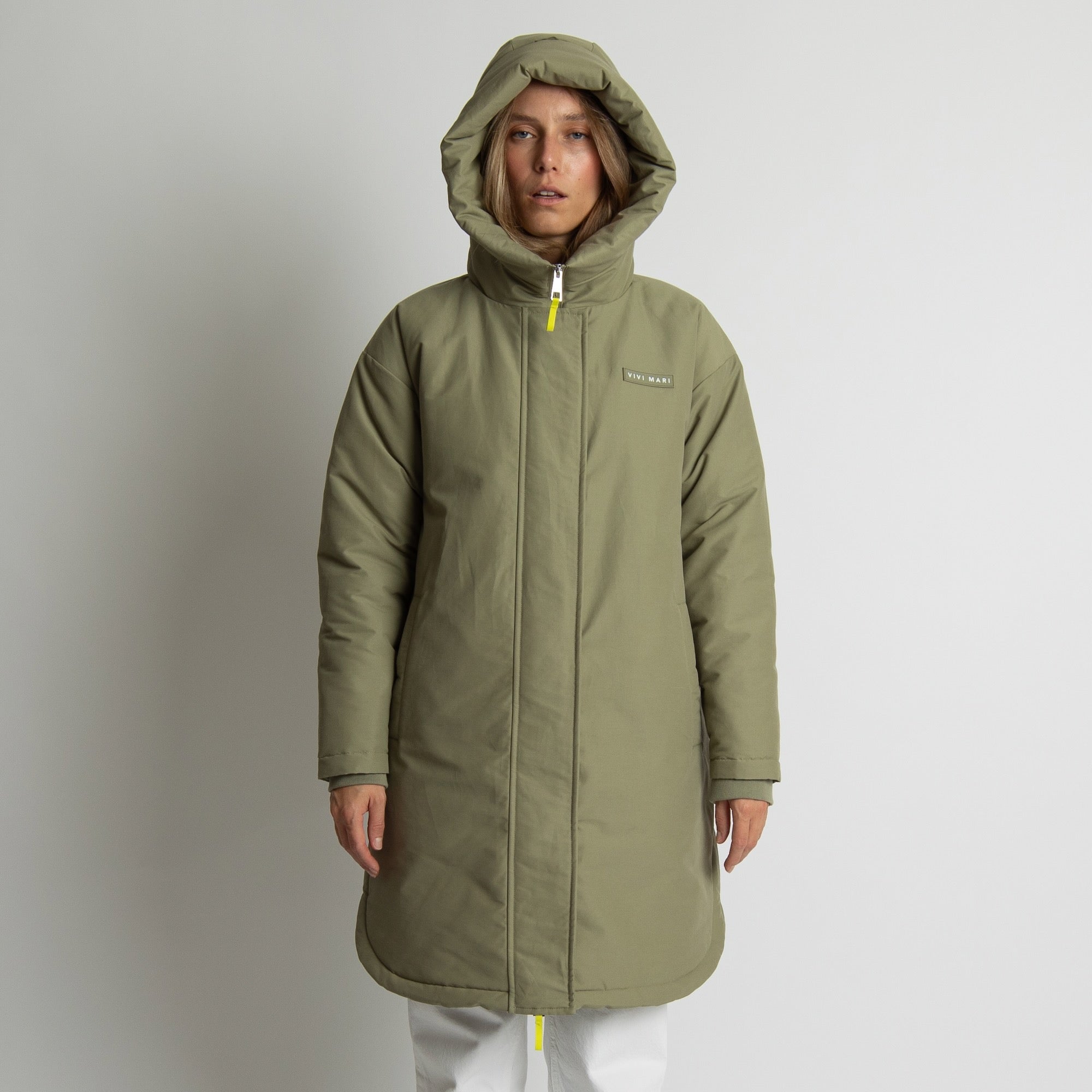 Winter Parka pale olive/sand - VIVI MARI