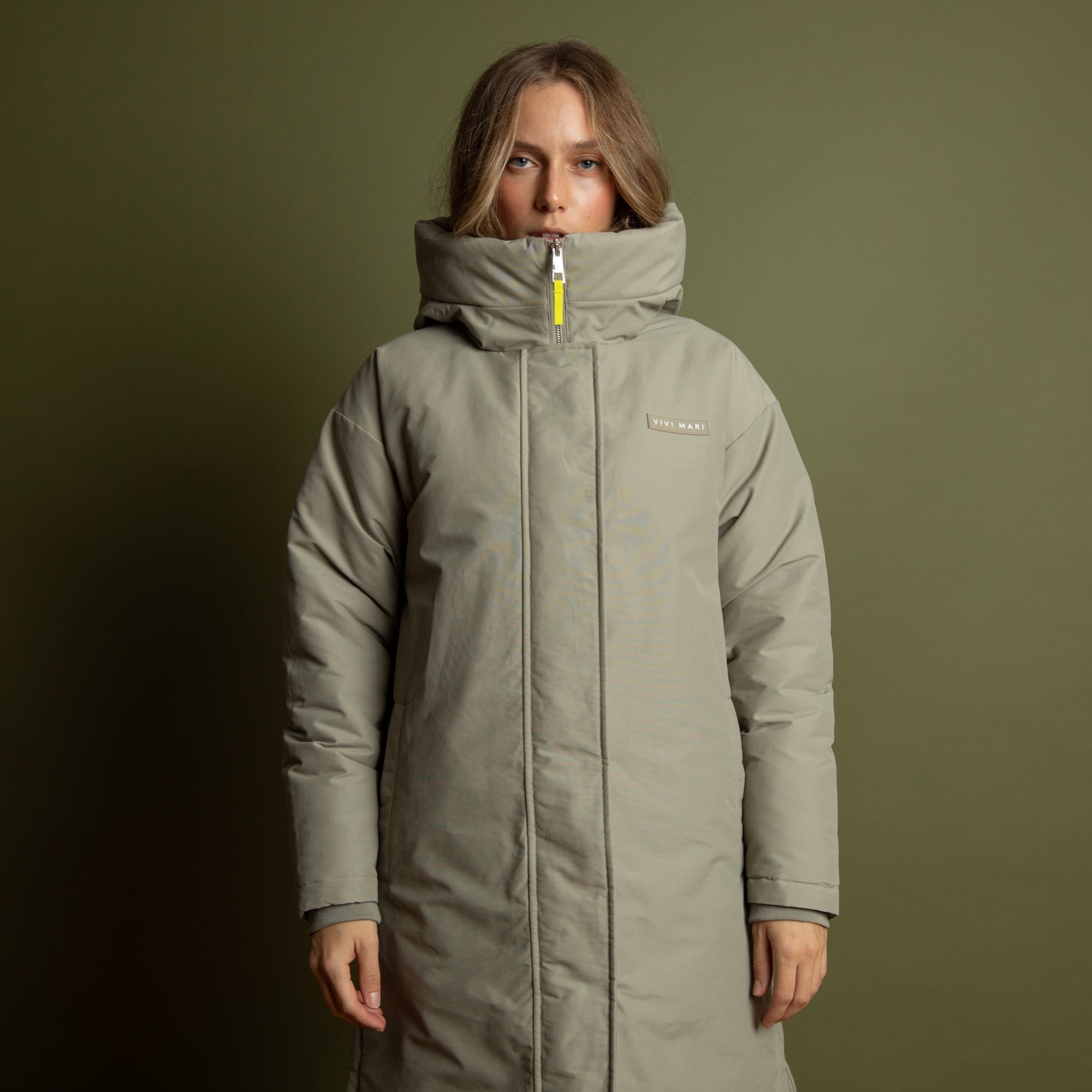 Winter Parka stone/leo stone - sand - VIVI MARI