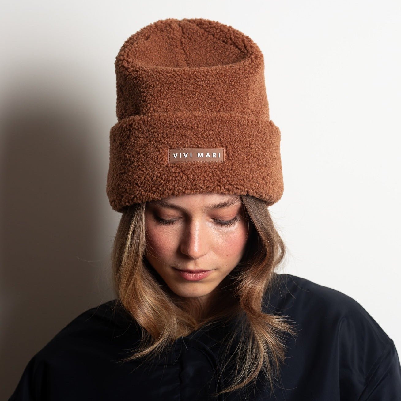 Beanie Teddy - caramel - VIVI MARI