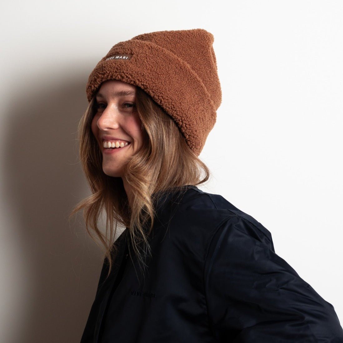 Beanie Teddy - caramel - VIVI MARI