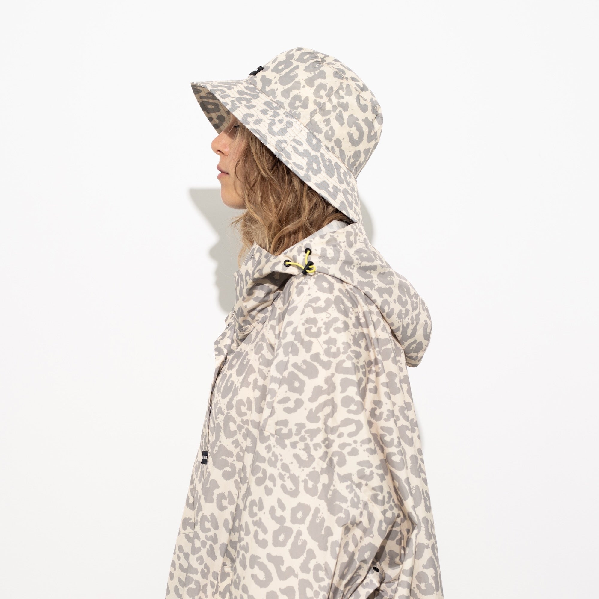 Bucket Hat leo splashes grey/sand - VIVI MARI
