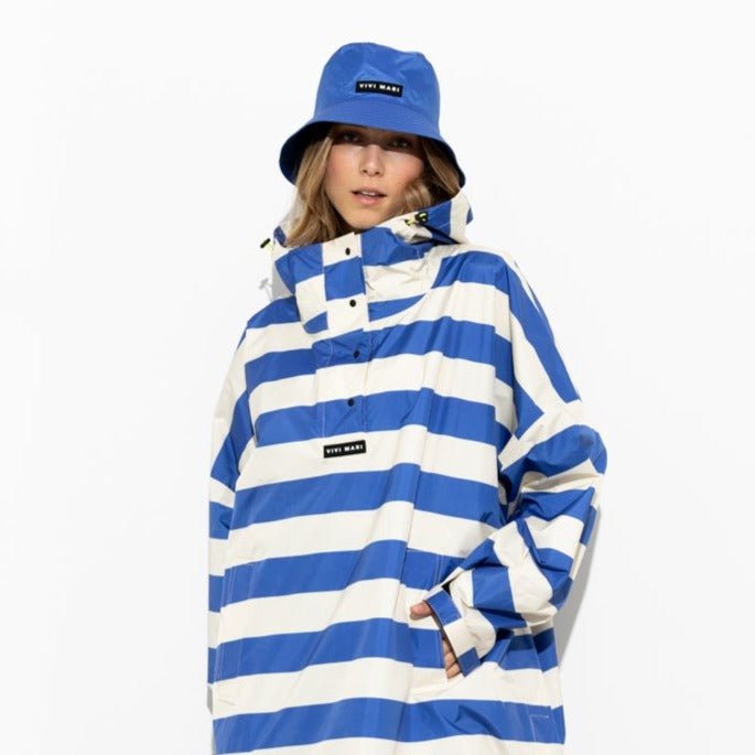 Bucket Hat solid blue - VIVI MARI