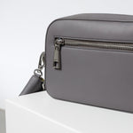 crossbody bag small + strap basic woven - taupe - VIVI MARI