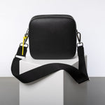 crossbody bag + strap basic woven - black - VIVI MARI