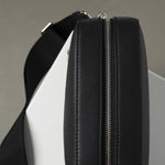 crossbody bag + strap basic woven - black - VIVI MARI