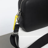 crossbody bag + strap basic woven - black - VIVI MARI