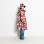 Kids Bucket Hat drops mauve/white - VIVI MARI
