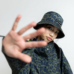 Kids Bucket Hat leo splashes navy/olive - VIVI MARI