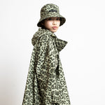 Kids Bucket Hat leo splashes olive/pale olive - VIVI MARI
