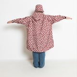 Kids Raincoat drops mauve/white - VIVI MARI