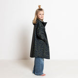Kids Raincoat leo splashes navy/olive - VIVI MARI
