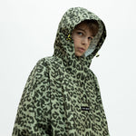 Kids Raincoat leo splashes olive/pale olive - VIVI MARI