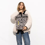 Padded Backpack medium - leo splashes black/sand - VIVI MARI