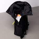 Padded Backpack medium - leo splashes navy/olive - VIVI MARI