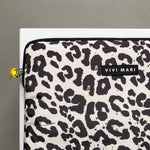 Padded Laptop Sleeve 13"/14" - leo splashes black/sand - VIVI MARI