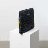 Padded Laptop Sleeve 15"/16" - leo splashes navy/olive - VIVI MARI