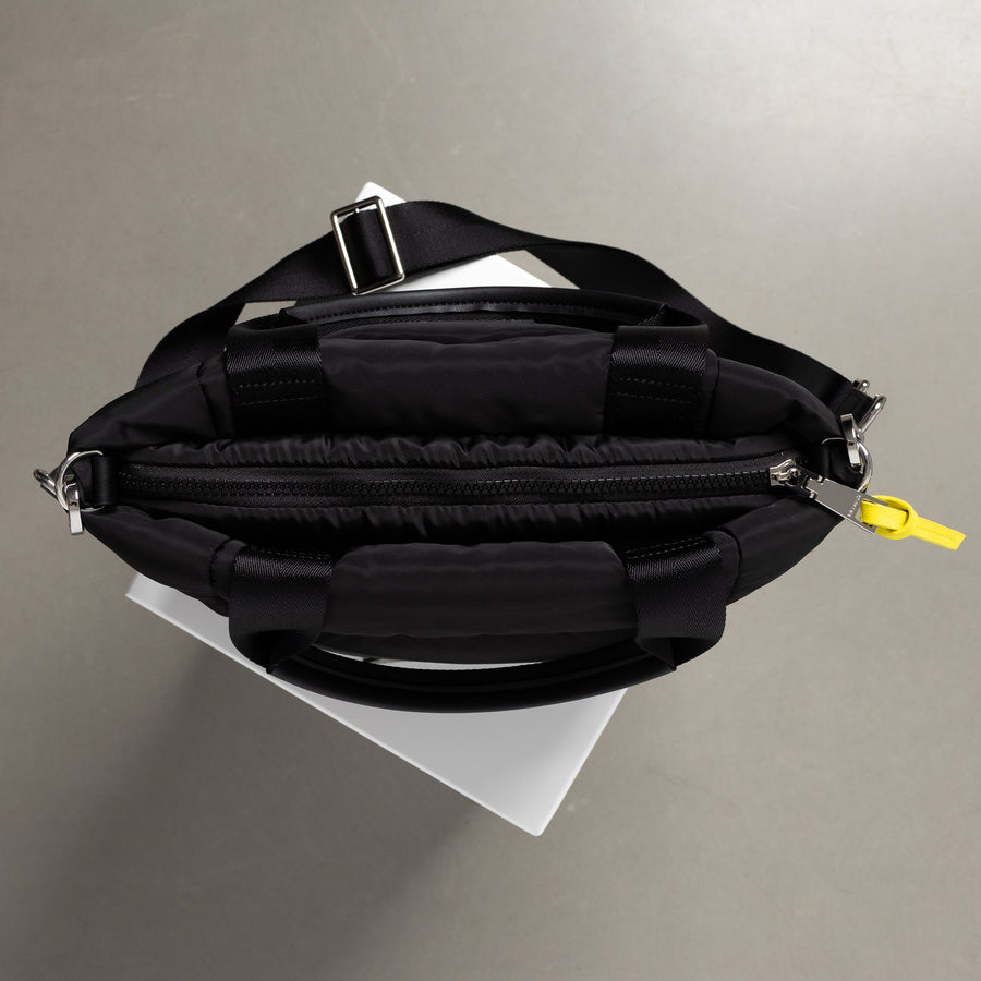 Re Nylon Padded Tote Bag, Black, One Size