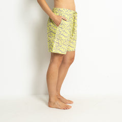 Pyjama Shorts - leo splashes yellow/grey - VIVI MARI