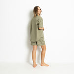 Pyjama Shorts - solid pale olive - VIVI MARI
