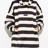 Raincoat bold stripes - black/sand - VIVI MARI