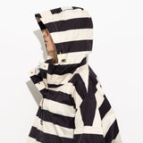 Raincoat bold stripes - black/sand - VIVI MARI