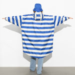 Raincoat bold stripes - blue/sand - VIVI MARI