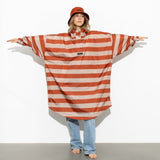 Raincoat bold stripes - cinnamon/latte - VIVI MARI