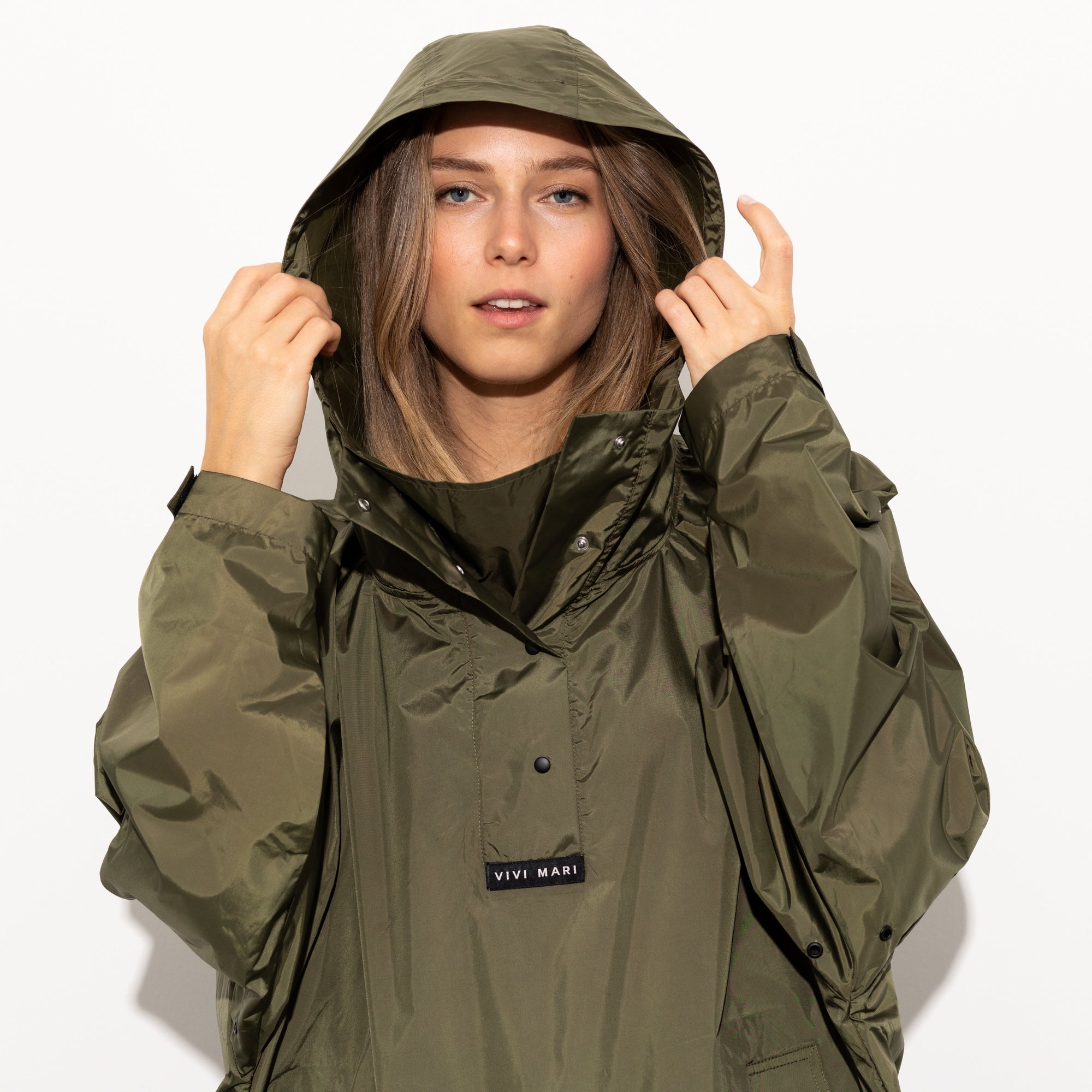 Raincoat solid olive VIVI MARI