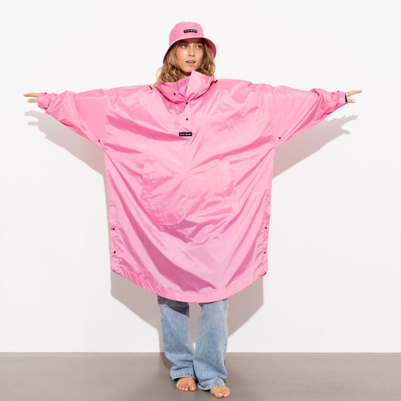 Raincoat solid soft pink - VIVI MARI