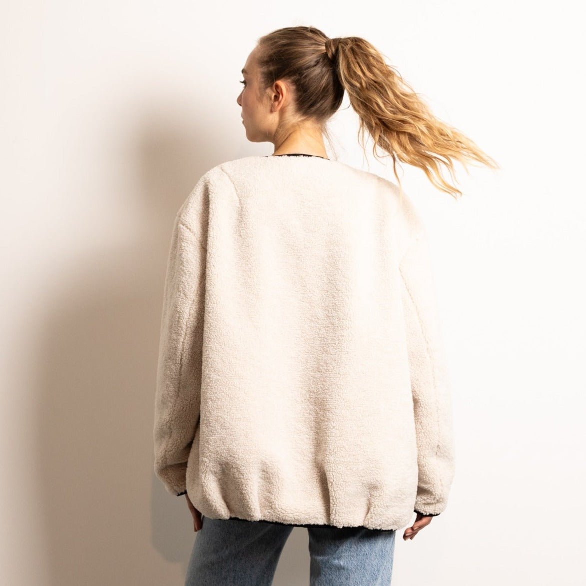 Reversible Bomber Jacket - black/sand - VIVI MARI