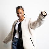Reversible Bomber Jacket - black/sand - VIVI MARI