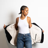 Reversible Bomber Jacket - black/sand - VIVI MARI