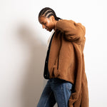 Reversible Bomber Jacket - navy/caramel - VIVI MARI