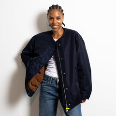 Reversible Bomber Jacket - navy/caramel - VIVI MARI